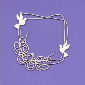 Tekturka Crafty Moly Ramka Wedding Doodles 2 G5